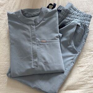 Figs Sky Blue Scrub Ensemble